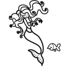 Coloring page: Mermaid (Characters) #147256 - Free Printable Coloring Pages