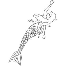 Coloring page: Mermaid (Characters) #147267 - Free Printable Coloring Pages