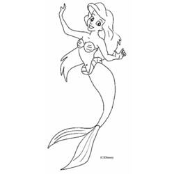 Coloring page: Mermaid (Characters) #147272 - Printable coloring pages