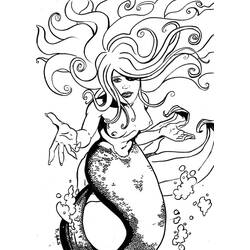Coloring page: Mermaid (Characters) #147279 - Free Printable Coloring Pages