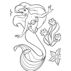 Coloring page: Mermaid (Characters) #147280 - Free Printable Coloring Pages