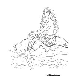 Coloring page: Mermaid (Characters) #147283 - Free Printable Coloring Pages