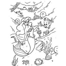 Coloring page: Mermaid (Characters) #147284 - Free Printable Coloring Pages