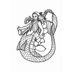 Coloring page: Mermaid (Characters) #147290 - Free Printable Coloring Pages