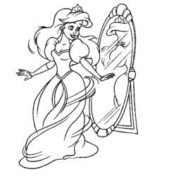 Coloring page: Mermaid (Characters) #147291 - Free Printable Coloring Pages