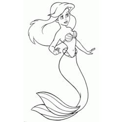 Coloring page: Mermaid (Characters) #147311 - Free Printable Coloring Pages