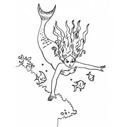 Coloring page: Mermaid (Characters) #147319 - Free Printable Coloring Pages