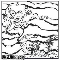 Coloring page: Mermaid (Characters) #147327 - Free Printable Coloring Pages