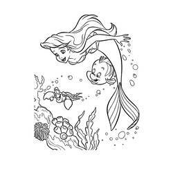 Coloring page: Mermaid (Characters) #147329 - Printable coloring pages