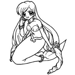 Coloring page: Mermaid (Characters) #147381 - Free Printable Coloring Pages
