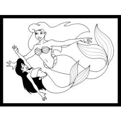 Coloring page: Mermaid (Characters) #147393 - Free Printable Coloring Pages