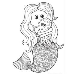 Mermaid (Characters) coloring page #176721 to print and color