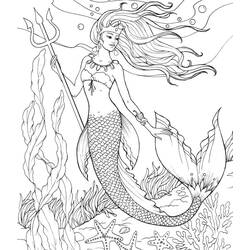 Mermaid (Characters) coloring page #215075 to print and color