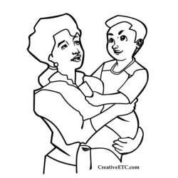 Coloring page: Mom (Characters) #101135 - Printable coloring pages