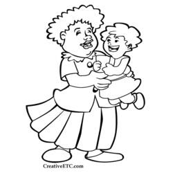 Coloring page: Mom (Characters) #101144 - Free Printable Coloring Pages