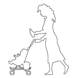 Coloring page: Mom (Characters) #101164 - Free Printable Coloring Pages