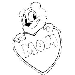 Coloring page: Mom (Characters) #101226 - Printable coloring pages