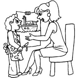Coloring page: Mom (Characters) #101234 - Free Printable Coloring Pages