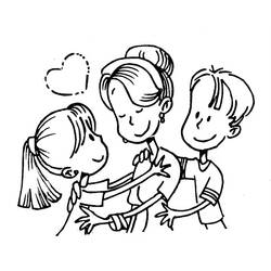 Coloring page: Mom (Characters) #101311 - Printable coloring pages
