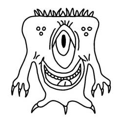 Monster (Characters) coloring page #183712 to print and color