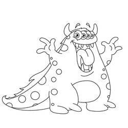 Monster (Characters) coloring page #183715 to print and color