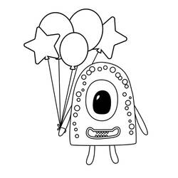 Monster (Characters) coloring page #183722 to print and color
