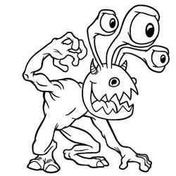 Monster (Characters) coloring page #183726 to print and color