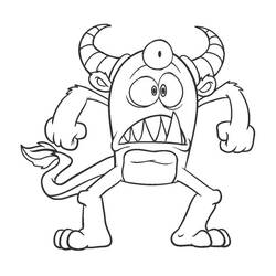 Monster (Characters) coloring page #183727 to print and color