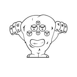Monster (Characters) coloring page #183728 to print and color