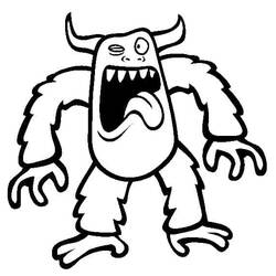 Monster (Characters) coloring page #183732 to print and color
