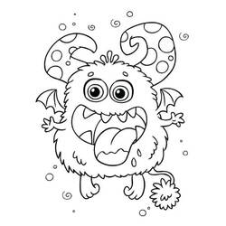 Coloring pages: Monster - Free Printable Coloring Pages