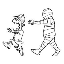 Coloring page: Mummy (Characters) #147661 - Free Printable Coloring Pages