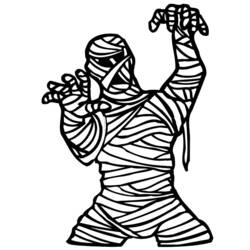 Coloring page: Mummy (Characters) #147662 - Printable Coloring Pages