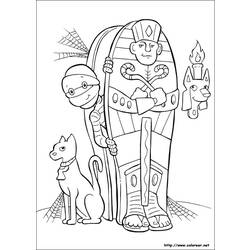 Coloring page: Mummy (Characters) #147665 - Free Printable Coloring Pages