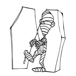 Coloring page: Mummy (Characters) #147666 - Printable coloring pages
