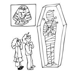 Coloring page: Mummy (Characters) #147672 - Printable Coloring Pages