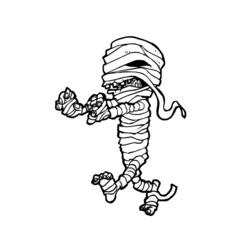 Coloring page: Mummy (Characters) #147673 - Free Printable Coloring Pages