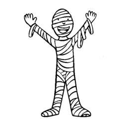 Coloring page: Mummy (Characters) #147679 - Printable Coloring Pages