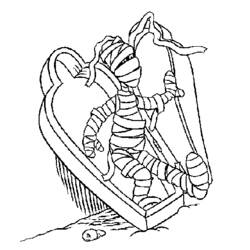 Coloring page: Mummy (Characters) #147680 - Free Printable Coloring Pages