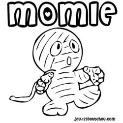 Coloring page: Mummy (Characters) #147682 - Printable coloring pages