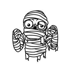 Coloring page: Mummy (Characters) #147683 - Printable Coloring Pages