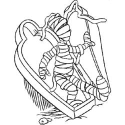 Coloring page: Mummy (Characters) #147686 - Printable Coloring Pages