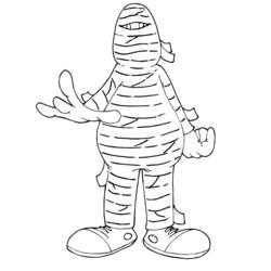 Coloring page: Mummy (Characters) #147687 - Printable Coloring Pages