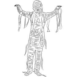 Coloring page: Mummy (Characters) #147689 - Printable Coloring Pages