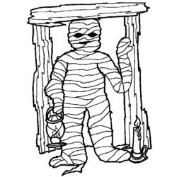 Coloring page: Mummy (Characters) #147694 - Printable Coloring Pages