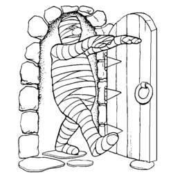 Coloring page: Mummy (Characters) #147704 - Printable coloring pages