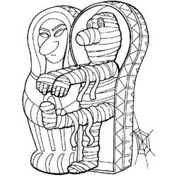 Coloring page: Mummy (Characters) #147706 - Printable Coloring Pages