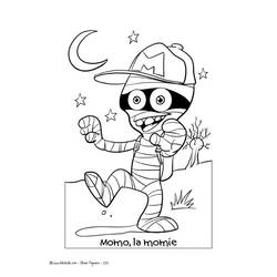 Coloring page: Mummy (Characters) #147725 - Printable coloring pages