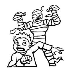 Coloring page: Mummy (Characters) #147731 - Printable Coloring Pages