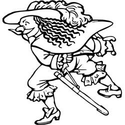 Musketeer (Characters) coloring page #191143 to print and color